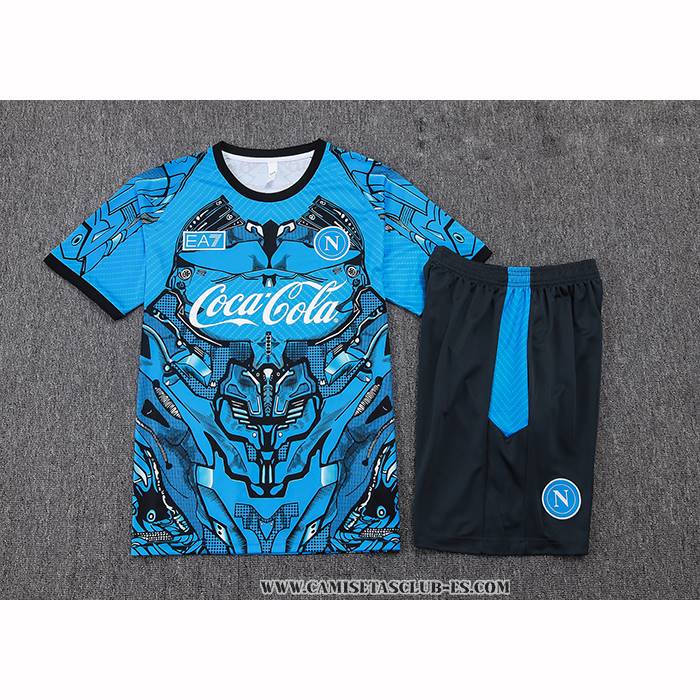Chandal del Napoli 25-26 Manga Corta Azul - Pantalon Corto